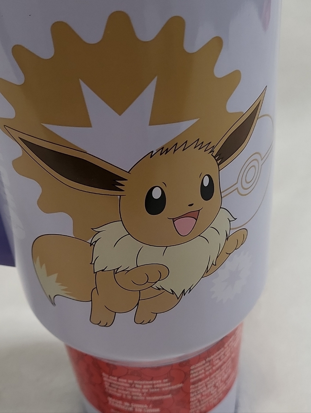 Pokémon Eevee 40 oz Stainless Steel Insulated Tumbler with Handle & Straw - Picture 16 of 16